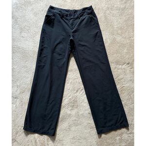 Patagonia Women's Nylon Straight Leg Pants Hiking Mid Rise Black Outdoor Size 10